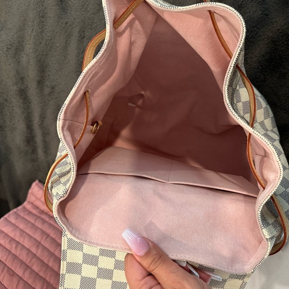 Authentic🥰Louis Vuitton Sperone Backpack Damier Azur Rose Ballerine - Picture 5 of 9